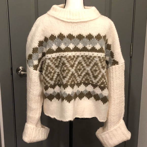 Free People Chunky Knit Pullover - Picture 3 of 4